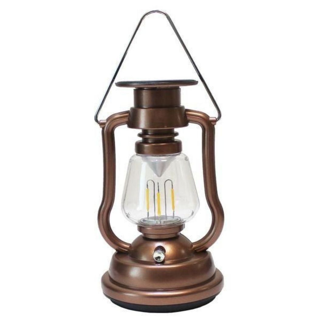 Bronze Lantern Solar Lamp