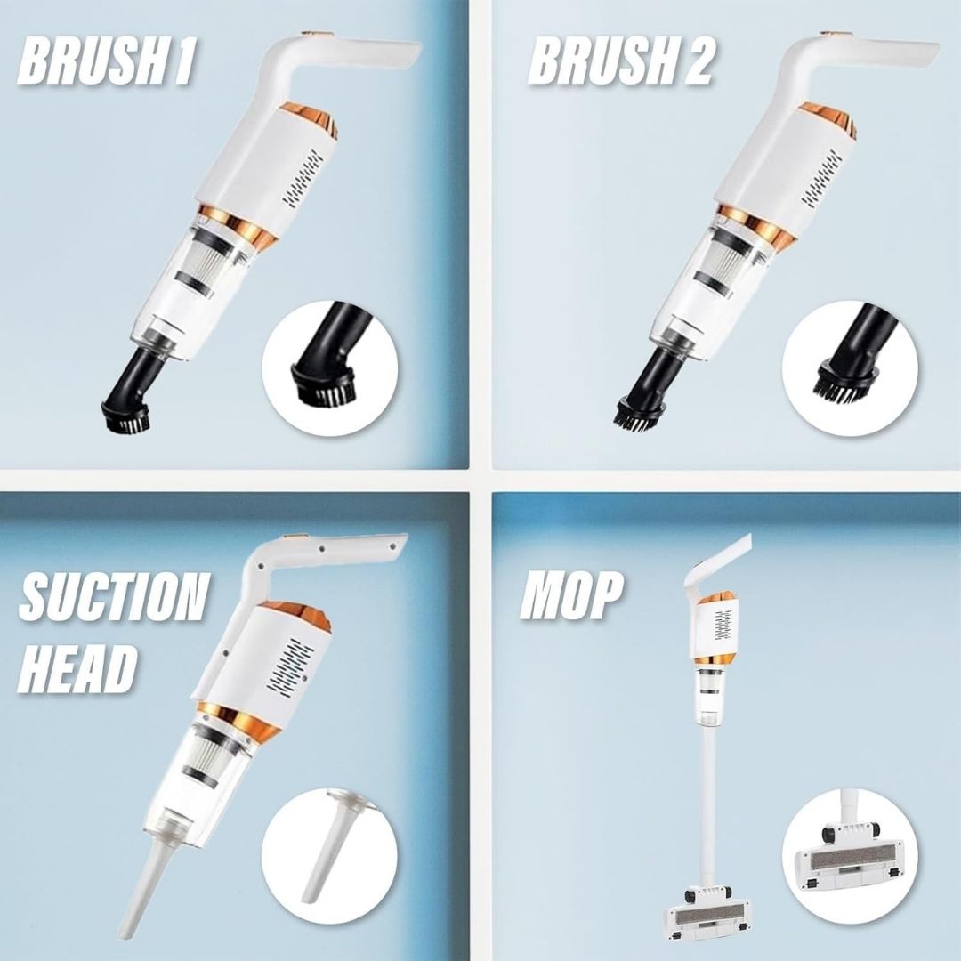 120watts Vacuum leaner suction 100% cleaning on all brushes